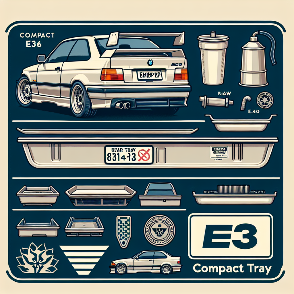 Bandeja Trasera BMW para BMW Compact E36: La Elección Original y Perfecta