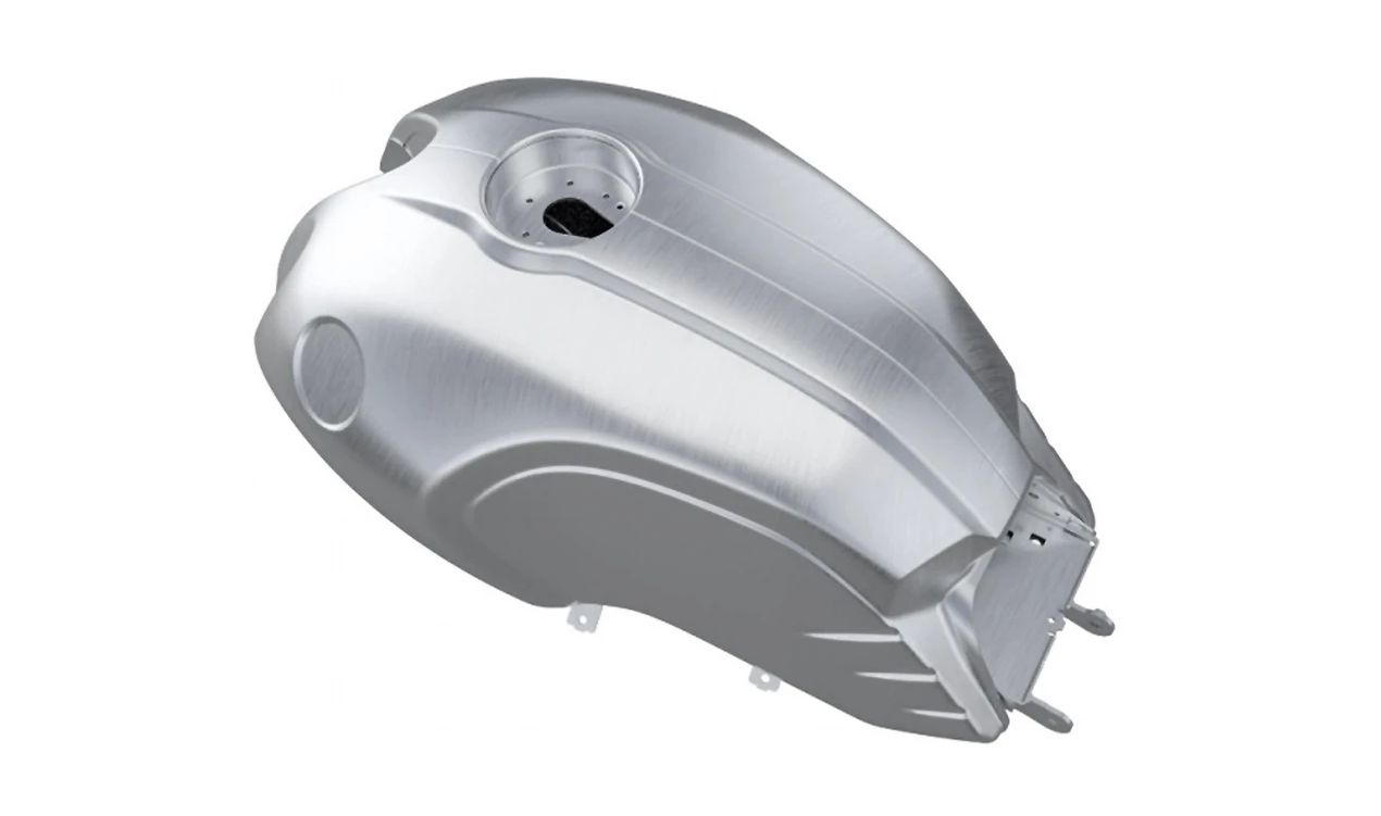 Aluminium Fuel Tank OEM 16118565077 pour BMW R Nine Motorcycles, R Nine Pure, R Ninenet Scrambler, R Ninenet Racer, R Ninenet Urban G / S. BMW original Motorrad.