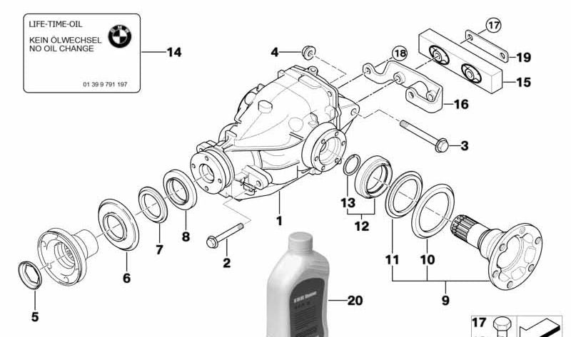 Protector antipolvo exterior OEM 33131428097 para BMW E81, E82, E87, E88, E46, E90, E91, E92, E93, E39, E60, E61, F07, F10, F11, F18, E63, E64, F06, F12, F13, E38, E65, E66, F01, F02, E84, E83, F25, F26, E53, E70, F15, F16, E85, E86, E89. Original BM