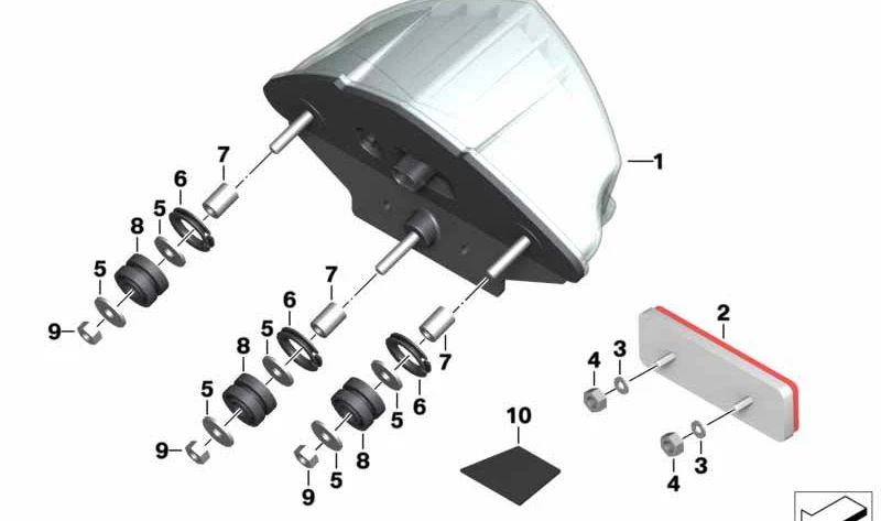 Puffer de escape OEM 63217688783 para BMW Motorrad C 600 Sport, C 650 GT. Repuesto original BMW para silenciador trasero. Ajuste perfecto y máxima durabilidad. Original BMW Motorrad.
