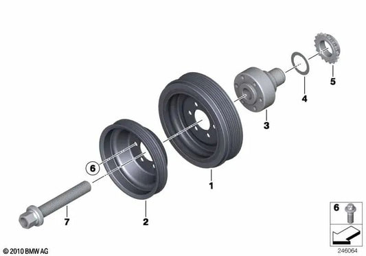 OEM Front Shock Absorber 11237624103 for BMW 1 Series F20, F21, 2 Series F22, F23, 3 Series F30, F31, 4 Series F32, F33, 5 Series F07, F10, X1 E84, X3 F25, X4 F26, X5 F15, X6 F16, Z4 E89... and more. Genuine BMW.