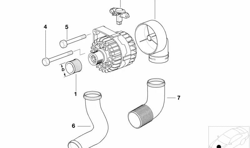 Lichtmaschinenregler OEM 12311713839 für BMW E36, E46, E39, E38, E53, Z3. Originaler BMW -Ersatz, ideal zum Reparieren von Lastfehlern oder Batterie in kompatiblen Fahrzeugen.