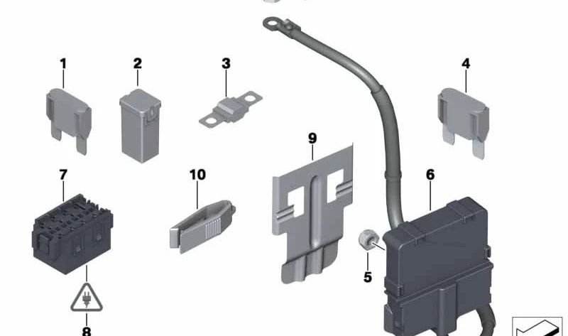 Juego de fusibles 30A OEM 61136915279 para MINI R50, R56, F56, F55, Clubman F54, Cabrio R57... y más. Original MINI.