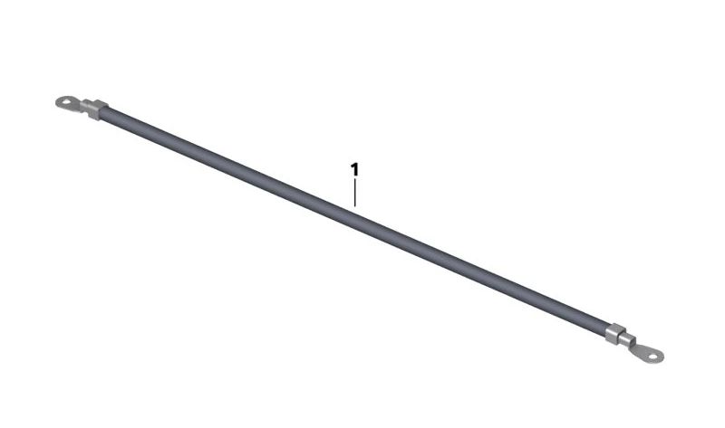 Cable positivo de batería OEM 61111690159 para BMW Motorrad R 50/5, R 60/5, R 75/5, R 60/6, R 75/6, R 90/6, R 90 S. Original BMW Motorrad.
