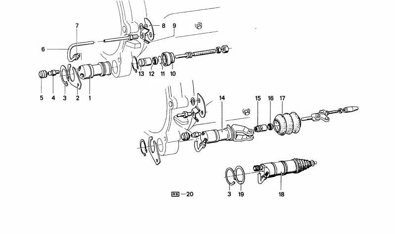 Kit de Reparación del Cilindro del Embrague para BMW (OEM 21521102934). Original BMW