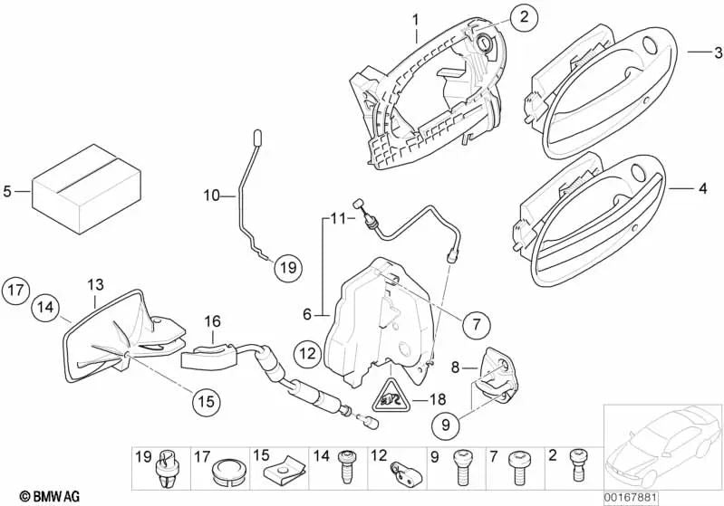 Bouchage de bouchons pour la série BMW 7 E65, E66 (OEM 61138383340). BMW d'origine