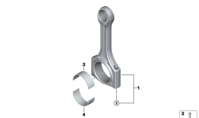 Biela OEM 11247544875 para BMW E60, E60N, E65, E66, E53. Original BMW.