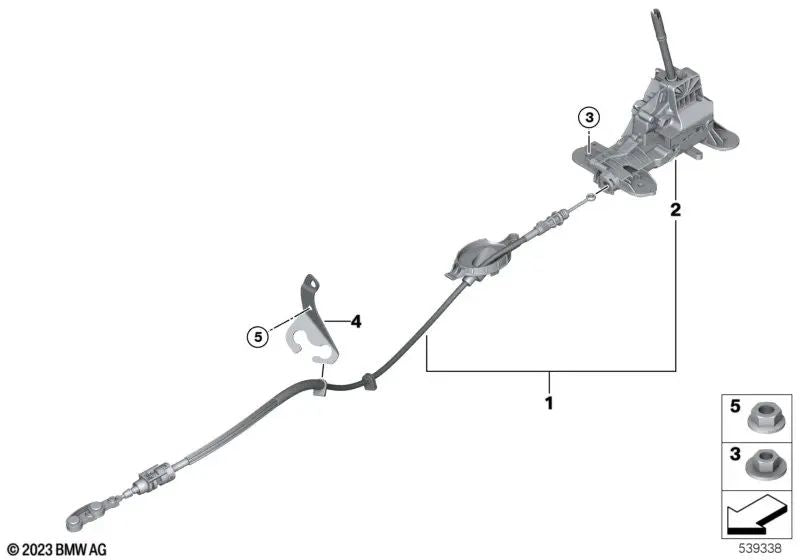 Steptronic transmission for BMW 2 Series F45, F46 (OEM 25168483099). Original BMW.