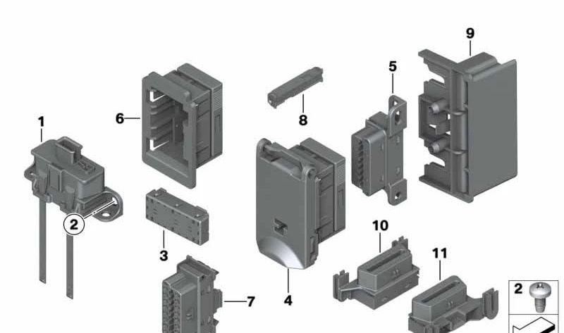 Conector OBD 16 pines con tapa OEM 61136931908 para MINI R55, R56, R57, R58, R59, R60 y BMW E81, E82, E87, E88, E90, E91, E92, E93, E60, E61, E63, E64, E84, E83, E89. Original MINI y BMW.