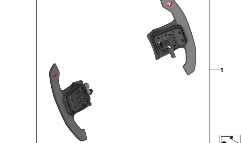 Levas de cambio OEM 61319501592 para BMW F40, F44, G87, G20, G21, G28, G80, G81, G22, G23, G26, G82, G83, F90, G30, G31, G32, F91, F92, F93, G14, G15, G16, G01, F97, G02, F98, G05, F95, G06, F96, G07, G09, G29. Original BMW.