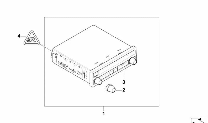 Cubierta altavoz puerta OEM 65129159496 para BMW E60, E61, E70, E71, E72. Original BMW.