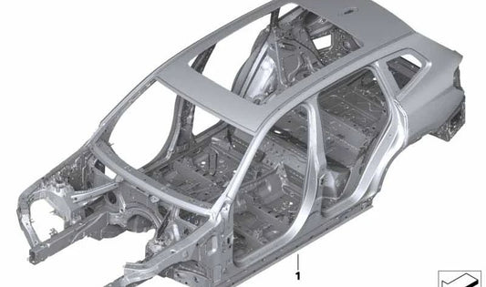 Carrocería sin número de bastidor OEM 41007494154 para BMW G02, F98. Original BMW.