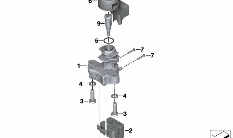 Caja cerrojo de dirección OEM 51257700072 para motos BMW R1200GS, F800GS, S1000RR, K1600GT, R nineT, F800R… y más. Original BMW Motorrad.