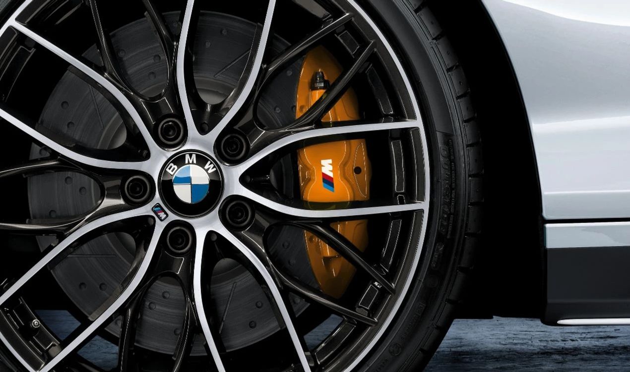 M Performance Brake System 18" for BMW 1 Series F20, F21, 2 Series F22, F23, 3 Series F30, F31, F34, 4 Series F32, F33, F36 (OEM 34112450470). Original BMW.