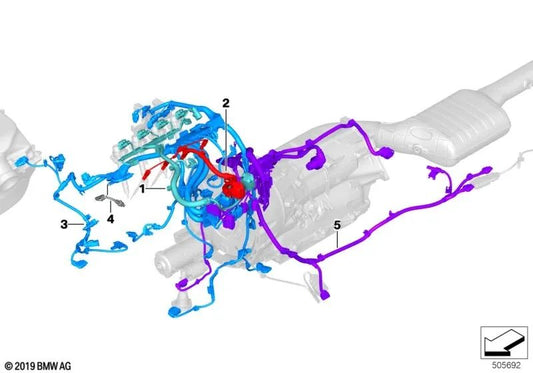 Adaptador mazo de cables OEM 12518490096 para BMW Serie 2 G42, Serie 3 G20, Serie 4 G22, Serie 5 G30, Serie 6 G32, X3 G01, X4 G02, X5 G05... y más. Original BMW.