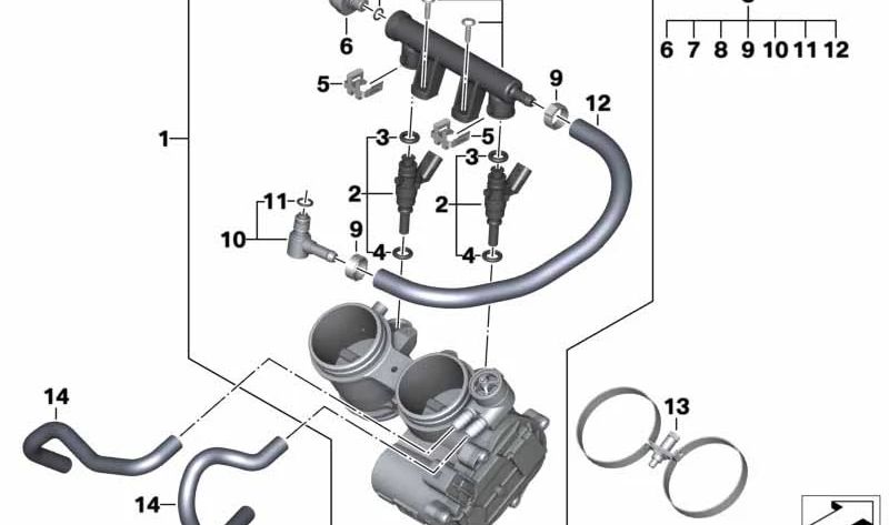 Junta tórica (O-Ring) OEM 13537559991 para BMW {E81, E82, E87, E88, E90, E91, E92, E93, E60, E61, F07, F10, F11, F18, E63, E64, F12, F13, F01, F02, F04, E70, E71, E72}. Original BMW.