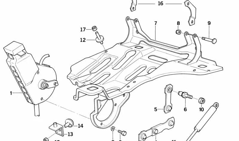 Tuerca hexagonal M10 OEM 51111852978 para BMW E23, E31, E34, F82. Original BMW.