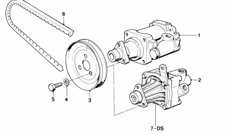 PUMP PUMP ADDRESS 32421709191 FOR BMW E30 AND E28. Original BMW replacement.
