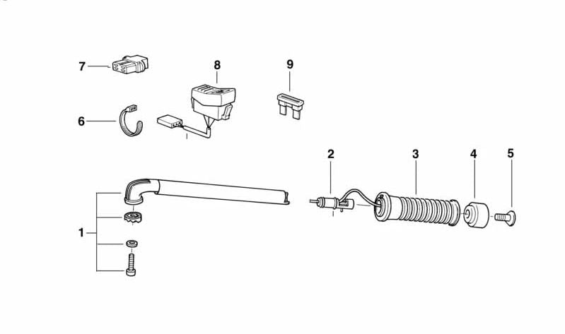 Casquillo OEM 61312300084 para motos BMW R 850 RT, R 1150 RT, R 1100 S, K1, K 100 RS... y más. Original BMW Motorrad.