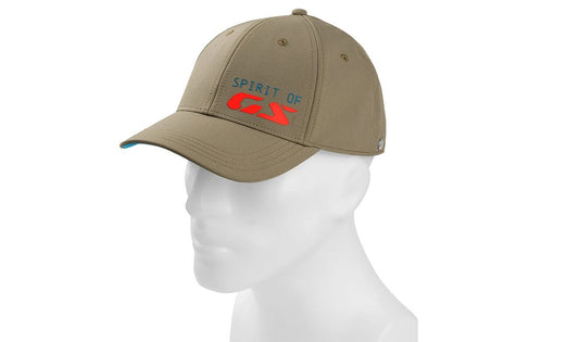 Gorra Spirit of GS OEM 76615B3E524 para BMW Motorrad. Apta para todos los modelos y fanáticos de la marca. Diseño original BMW Motorrad con logotipo GS. Ideal para uso diario o complementar tu equipación.