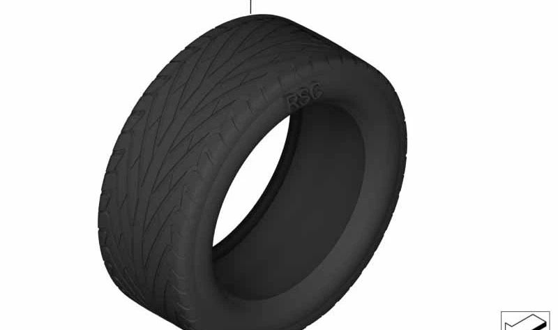 Neumático Runflat Goodyear Excellence 275/40R19 101Y OEM 36120445250 para BMW F07, F07N, F01, F01N, F02, F02N, F04. Original BMW.