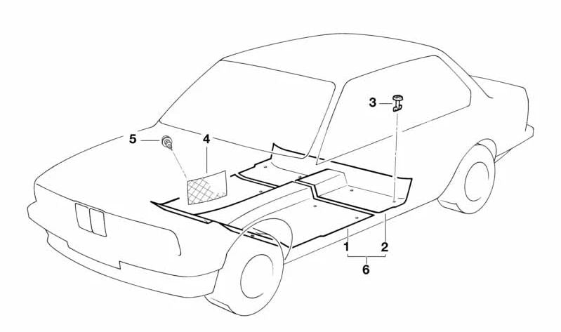 Chiusura di plastica da 18 mm OEM 51471951865 per BMW E34 ed E32. BMW originale.