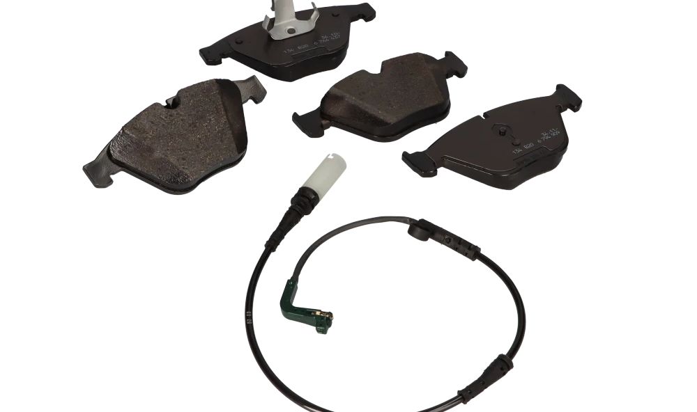 Juego de pastillas de freno con sensor OEM 34112339271 para BMW E60, E61. Original BMW.