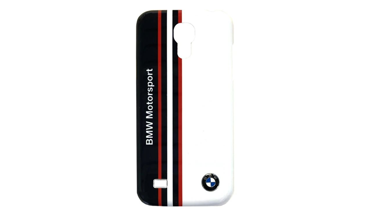 Carcasa rígida BMW Motorsport azul/rojo/blanco para Samsung Galaxy S4 mini. Válido para BMW. Original BMW.
