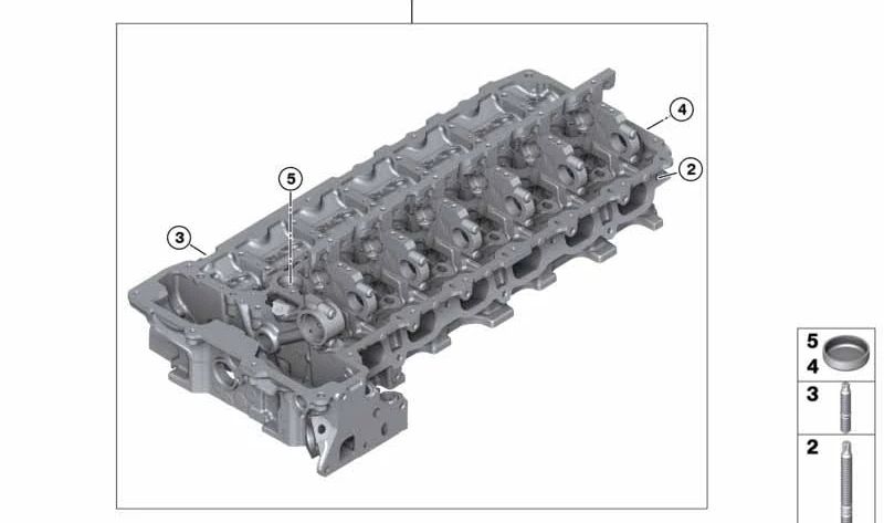 Butt de moteur OEM 11127588249 pour BMW E82, E88, E90, E91, E92, E93, E60, E61, F01, F02, E71, E89. BMW d'origine