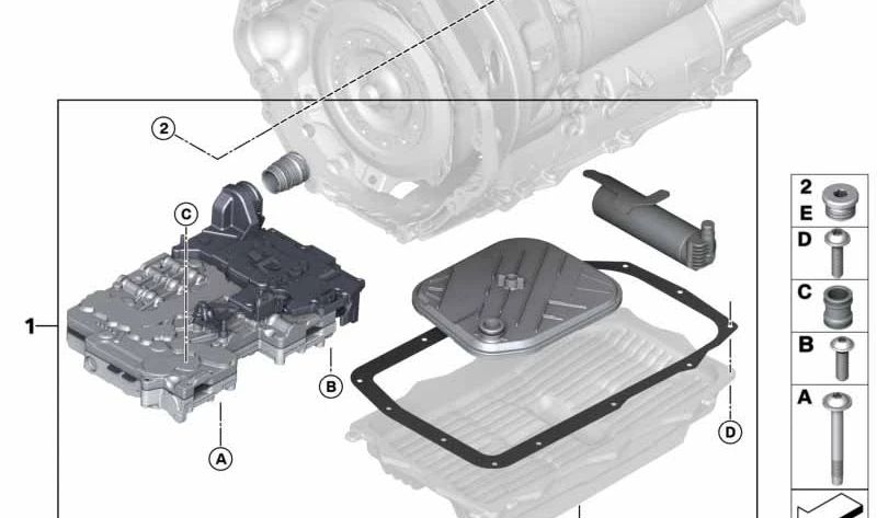 OEM 24008672593 Mechatronik -Reparaturkit für BMW F85, F86 (x5 m, x6 m). Original BMW.