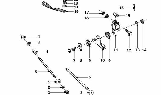 M8X32 OEM hexagonal screw 07119912466 for BMW E46, E60, E61, E63, E64, E65, E66, E70, E71, E81, E82, E83, E84, E87, E88, E90, E91, E92, E93, F01, F02, F07, F10, F11, F1. Original BMW.
