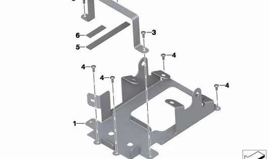 OM 61218544560 supplementary battery stations for bmw f 700 gs motorcycles, F 800 GS, F 650 GS (K70, K72). Original BMW Motorrad.