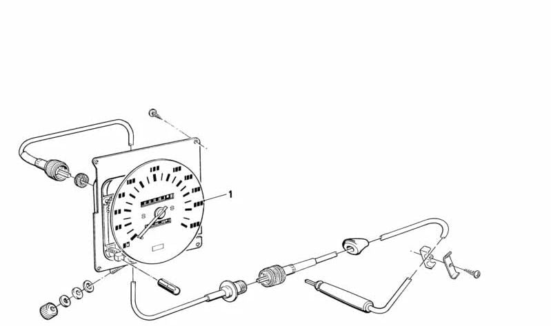 Tacómetro para BMW Serie 3 E21 (OEM 62121367903). Original BMW