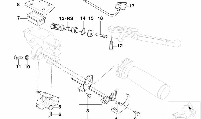 Anillo de seguridad D=16 mm OEM 32722333062 para motos BMW R1100S, R1150GS, R1200RT, K1200GT, K1300GT… y más. Original BMW Motorrad.