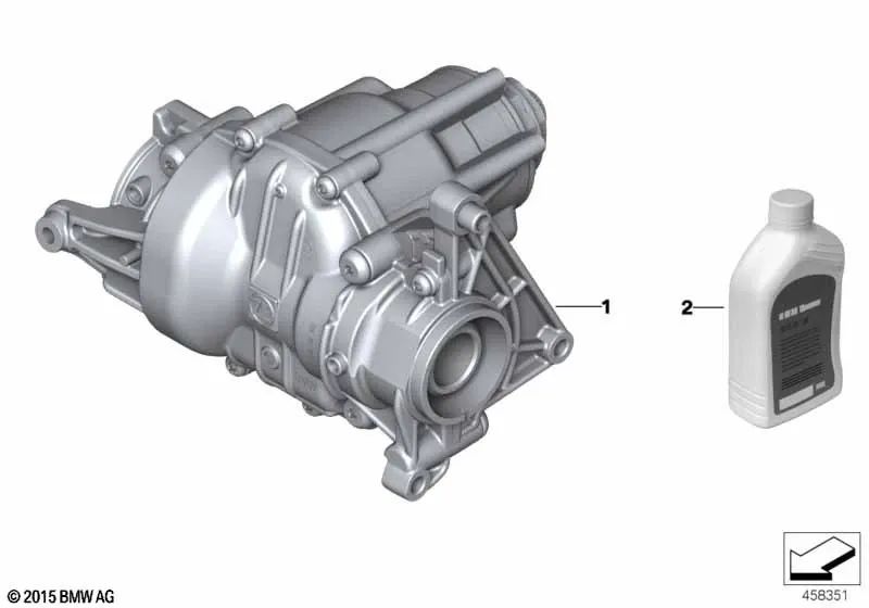 Boîte de transfert pour la série BMW 1 F40, série 2 F44 F45 F45N F46 F46N, X1 F48 F48N F49 F49n, x2 F39 (OEM 27107646889). BMW d'origine