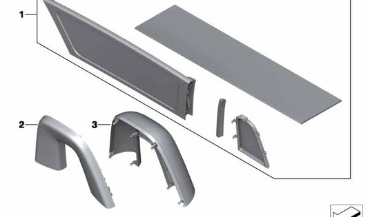 Déflecteur de vent pour BMW Z4 E89. BMW d'origine.