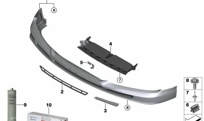 LEFT AIR ENTRY COVER 51117992041 FOR BMW G12 (7 Series). Original BMW piece.