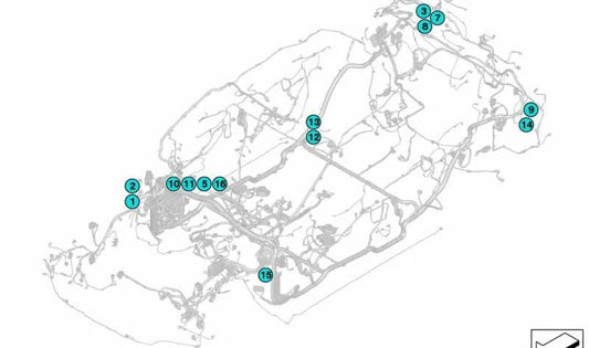 Conector de habitação não dispensado OEM 61139154118 para BMW G20, G11, G12, G14, G15, G16, F39, G29. BMW original.