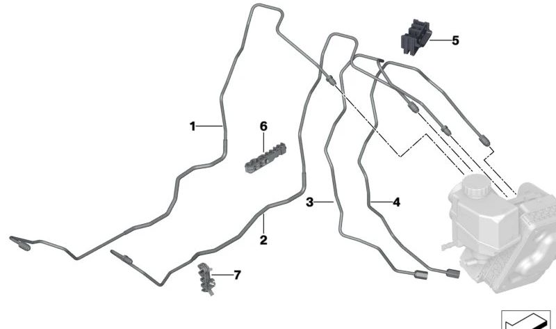Clip de fijación OEM 07148842765 para BMW G60, G61, G68, G90, G70, G45. Original BMW.