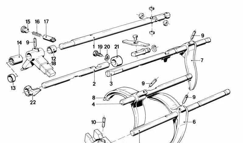 Gabbia a sfera per la serie BMW 3 E21, E30, Serie 5 E12, E28, E34, 6 E24 Serie, Serie 7 E23 (OEM 23111206948). BMW originale