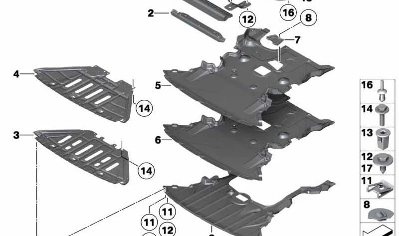 Refuerzo para protección de peatones OEM 51752993606 para BMW E84 (X1). Original BMW.