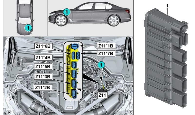 Integrated Supply Module for BMW 2 Series G87, 3 Series G20N, G21, G21N, G80, G81, 4 Series G82, G83, 5 Series F90, G30, G31, 7 Series G11, G12, 8 Series F91, F92, F93, G14, G15, G16, X3 F97, X4 F98, X5, G05, X6 F96, G06, X7 G07 (OEM 12638638552). Or