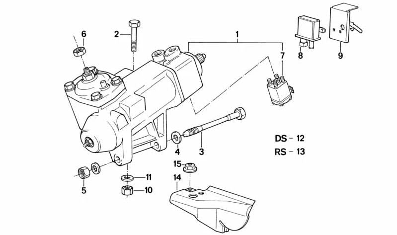Jeu complet des conseils OEM 32131135020 pour BMW E24. BMW d'origine.