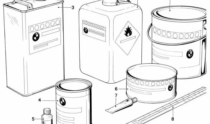 Fuel line kit OEM 51912407649 for BMW R50, R51, R60 and R69. Original Motorrad