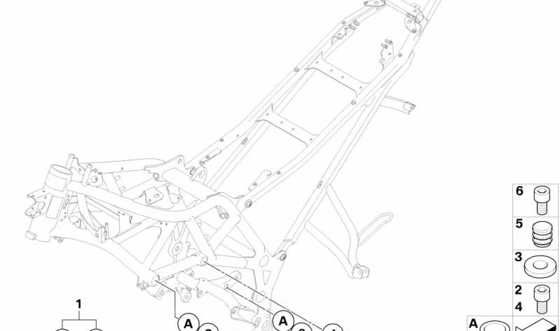 Juego de arandelas distanciadoras OEM 46717716030 para motos BMW F 650 GS, F 800 GS. Original BMW Motorrad.