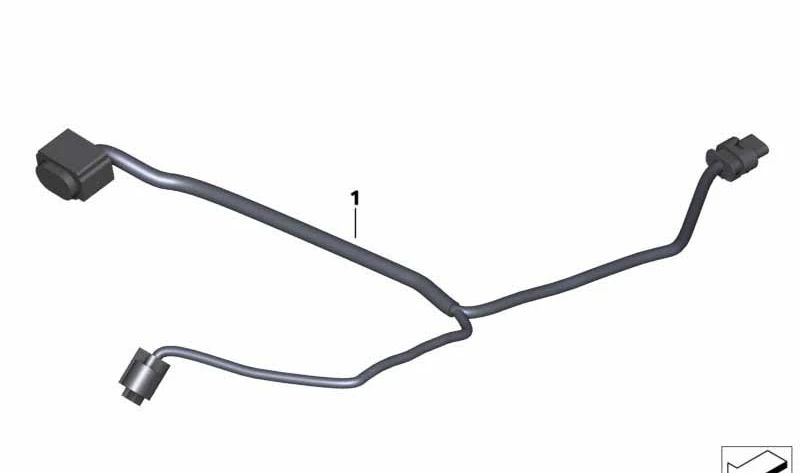 Cable de maleta izquierda OEM 61128354794 para BMW Motorrad K1600 Bagger (K61). Original BMW Motorrad.