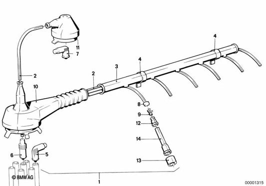 Cubierta protectora OEM 12121279529 para BMW E12, E28, E24, E23. Original BMW.