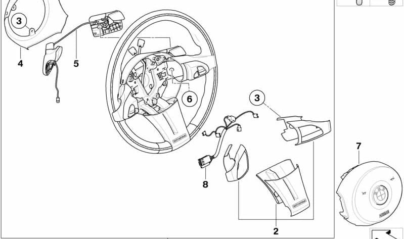 Levas de cambio OEM 61316926212 para BMW E85, E86. Original BMW.