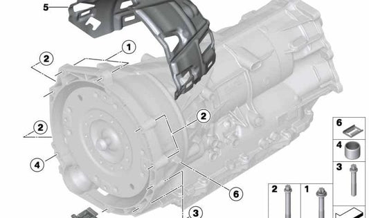 Aislante acústico OEM 24147625993 para BMW F20, F21, F22, F30, F31, F32, F33, F34, F36, F25. Original BMW.