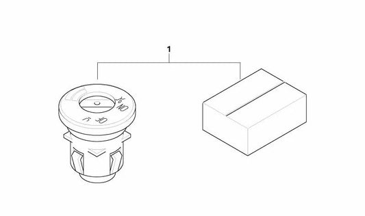 Cable de desactivación airbag pasajero OEM 61120400031 para BMW E81, E82, E87, E87N, E88, E90, E91, E92, E93. Pieza original BMW.
